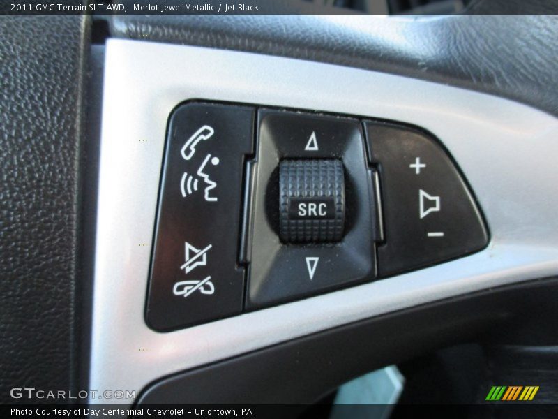 Merlot Jewel Metallic / Jet Black 2011 GMC Terrain SLT AWD
