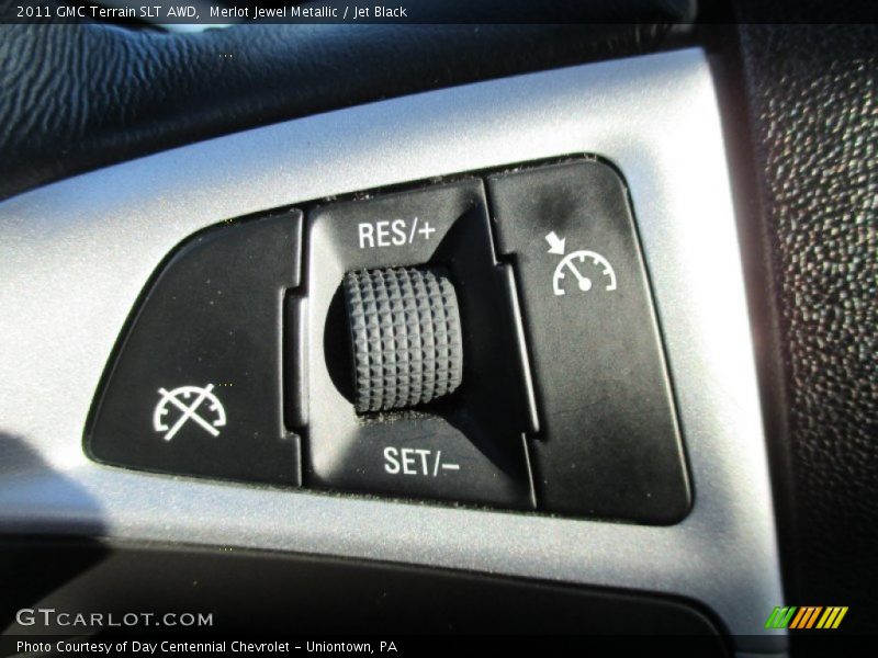 Merlot Jewel Metallic / Jet Black 2011 GMC Terrain SLT AWD