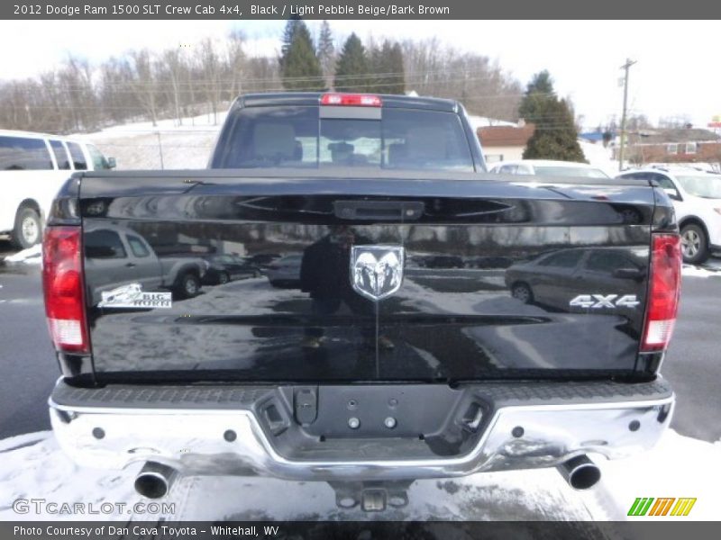 Black / Light Pebble Beige/Bark Brown 2012 Dodge Ram 1500 SLT Crew Cab 4x4