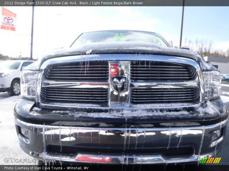 Black / Light Pebble Beige/Bark Brown 2012 Dodge Ram 1500 SLT Crew Cab 4x4