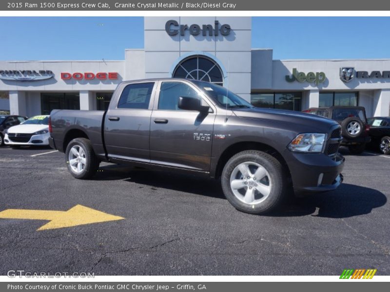 Granite Crystal Metallic / Black/Diesel Gray 2015 Ram 1500 Express Crew Cab