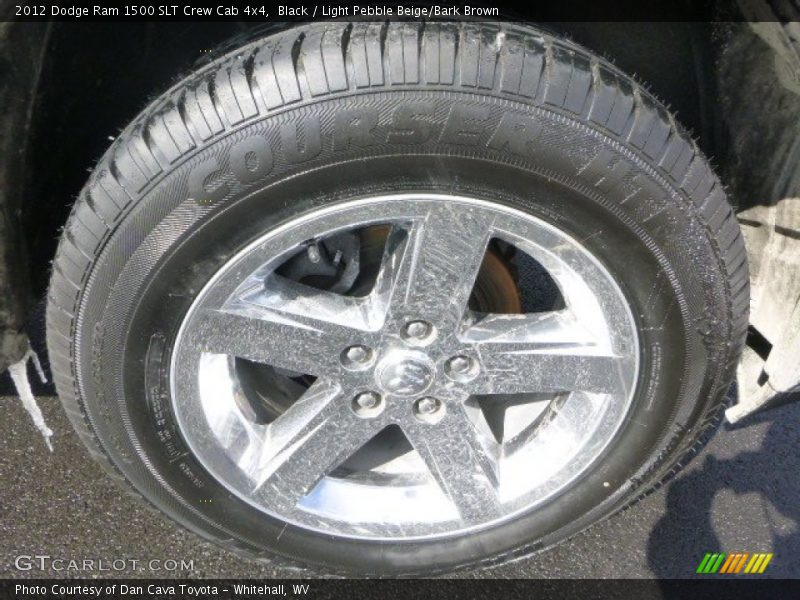 Black / Light Pebble Beige/Bark Brown 2012 Dodge Ram 1500 SLT Crew Cab 4x4