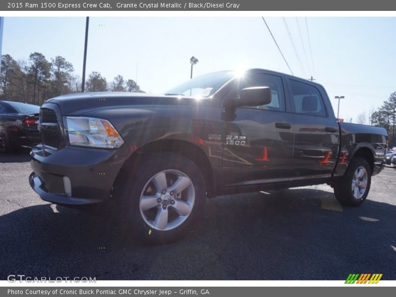 Granite Crystal Metallic / Black/Diesel Gray 2015 Ram 1500 Express Crew Cab