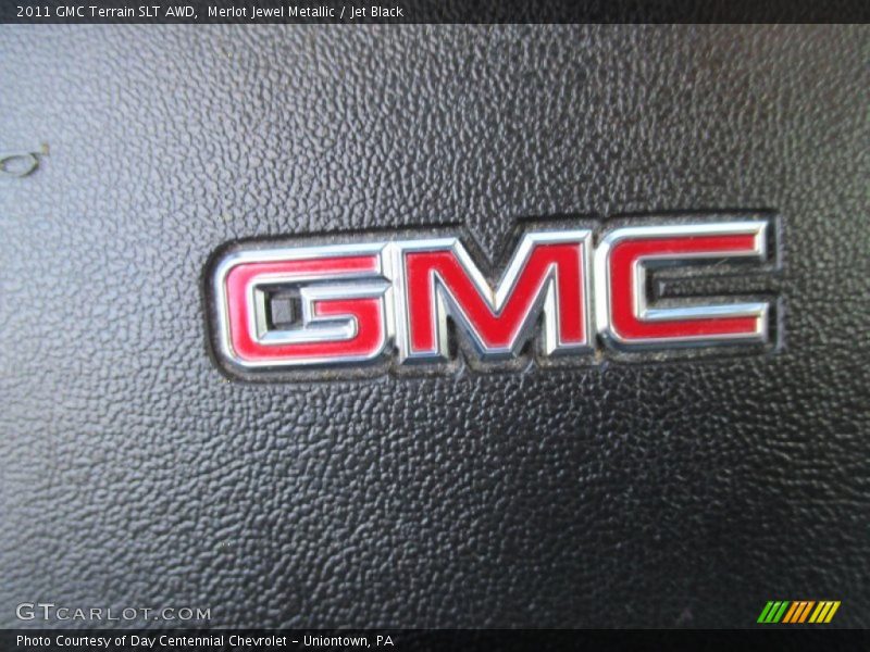 Merlot Jewel Metallic / Jet Black 2011 GMC Terrain SLT AWD