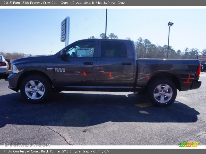 Granite Crystal Metallic / Black/Diesel Gray 2015 Ram 1500 Express Crew Cab
