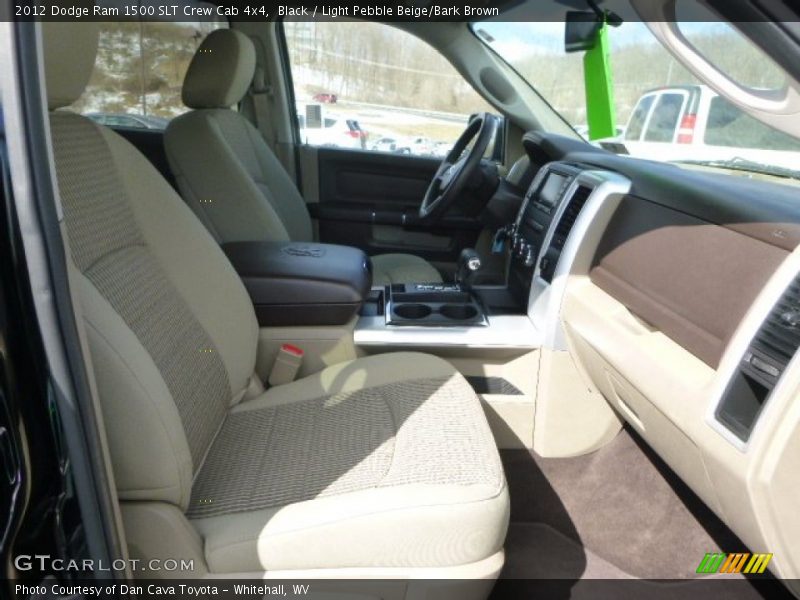 Black / Light Pebble Beige/Bark Brown 2012 Dodge Ram 1500 SLT Crew Cab 4x4