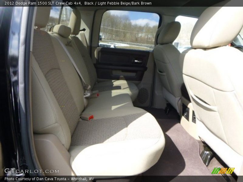 Black / Light Pebble Beige/Bark Brown 2012 Dodge Ram 1500 SLT Crew Cab 4x4