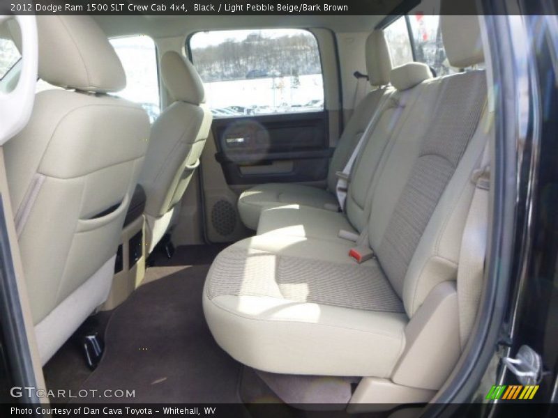 Black / Light Pebble Beige/Bark Brown 2012 Dodge Ram 1500 SLT Crew Cab 4x4