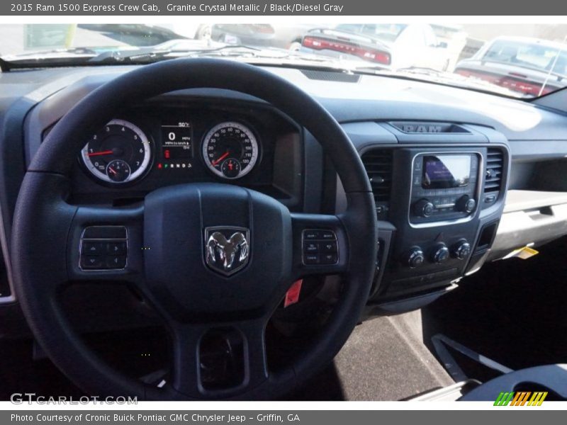 Granite Crystal Metallic / Black/Diesel Gray 2015 Ram 1500 Express Crew Cab