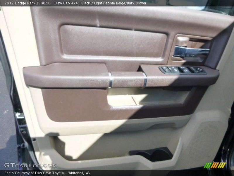Black / Light Pebble Beige/Bark Brown 2012 Dodge Ram 1500 SLT Crew Cab 4x4