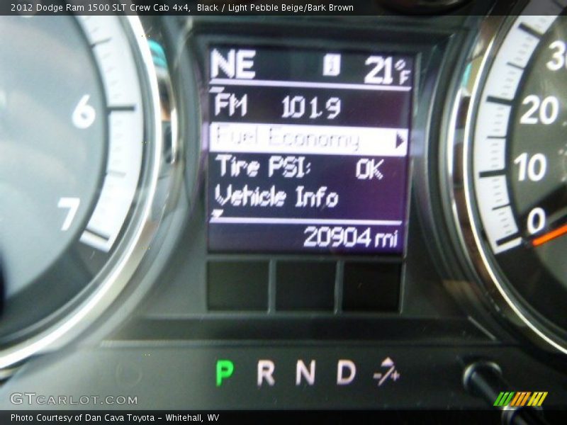 Black / Light Pebble Beige/Bark Brown 2012 Dodge Ram 1500 SLT Crew Cab 4x4