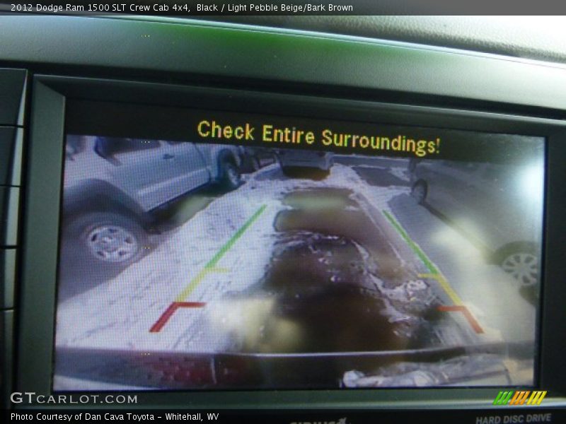 Black / Light Pebble Beige/Bark Brown 2012 Dodge Ram 1500 SLT Crew Cab 4x4