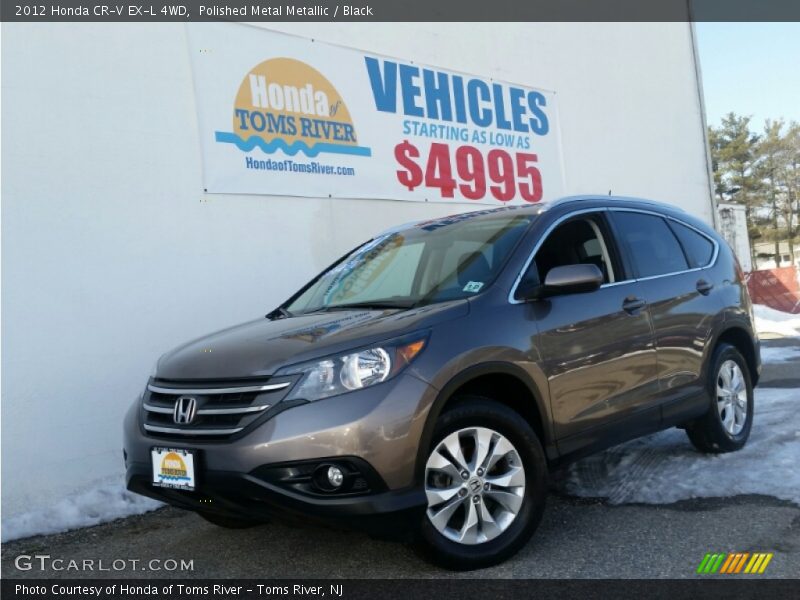 Polished Metal Metallic / Black 2012 Honda CR-V EX-L 4WD