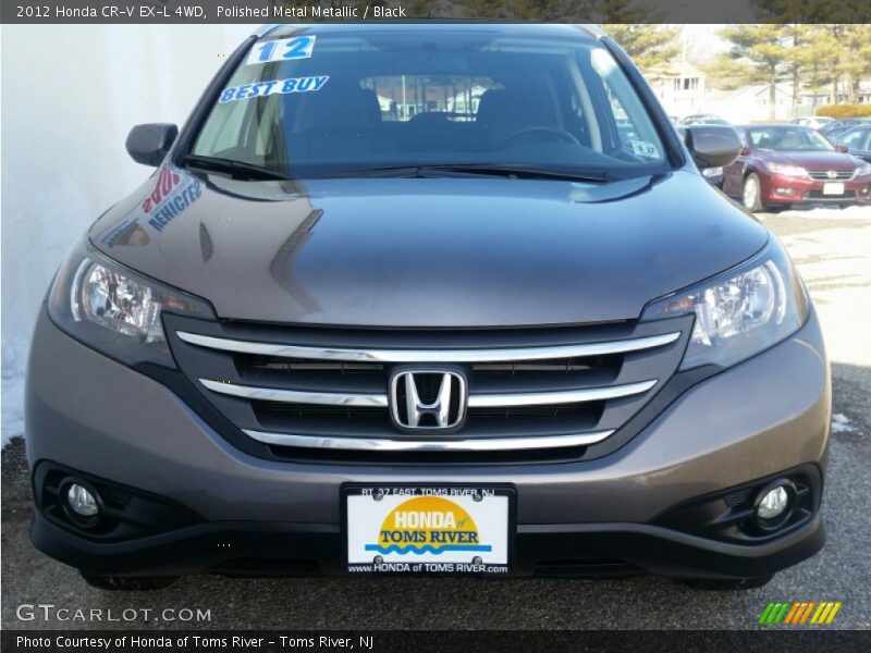 Polished Metal Metallic / Black 2012 Honda CR-V EX-L 4WD