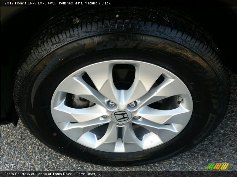 Polished Metal Metallic / Black 2012 Honda CR-V EX-L 4WD