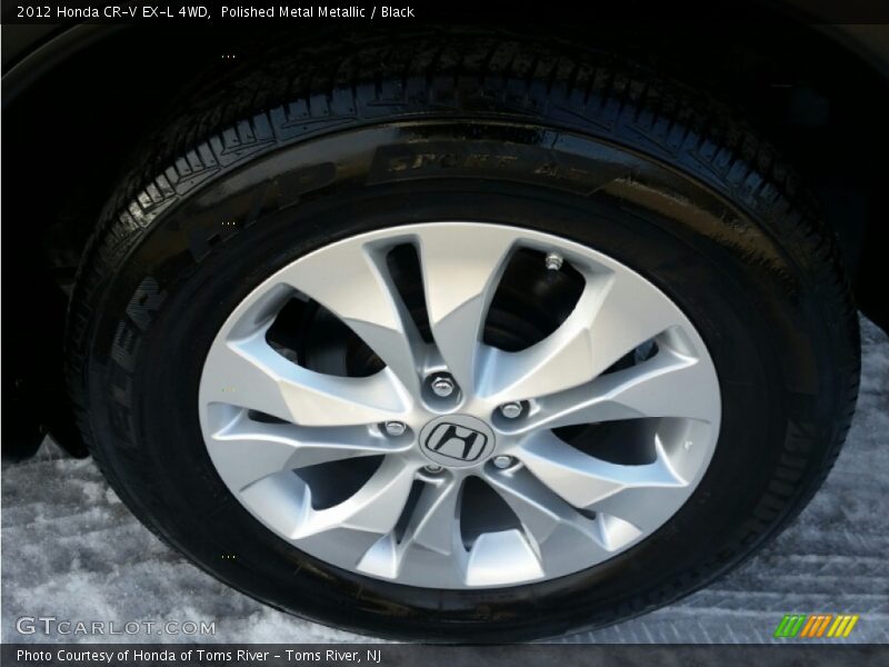 Polished Metal Metallic / Black 2012 Honda CR-V EX-L 4WD