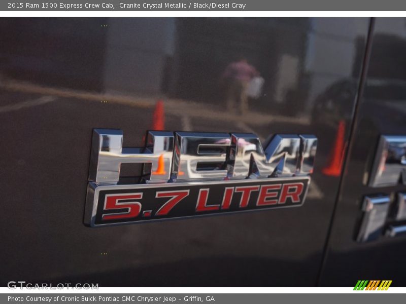 Granite Crystal Metallic / Black/Diesel Gray 2015 Ram 1500 Express Crew Cab