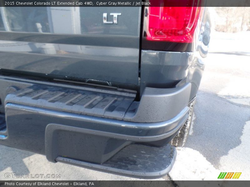 Cyber Gray Metallic / Jet Black 2015 Chevrolet Colorado LT Extended Cab 4WD