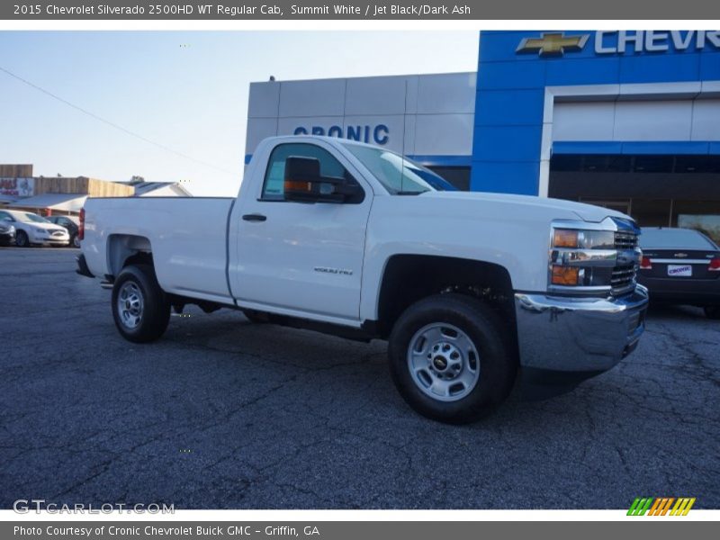 Summit White / Jet Black/Dark Ash 2015 Chevrolet Silverado 2500HD WT Regular Cab