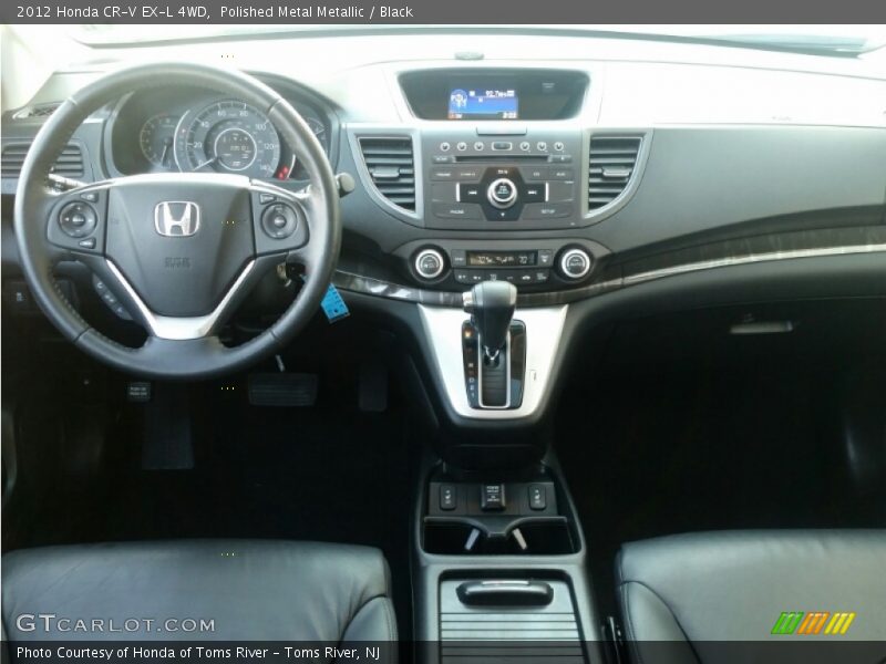 Polished Metal Metallic / Black 2012 Honda CR-V EX-L 4WD