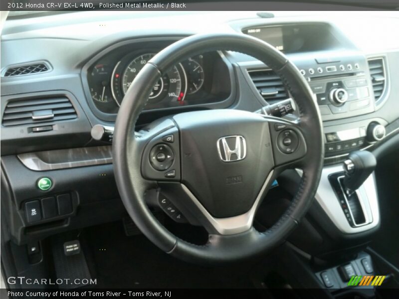 Polished Metal Metallic / Black 2012 Honda CR-V EX-L 4WD