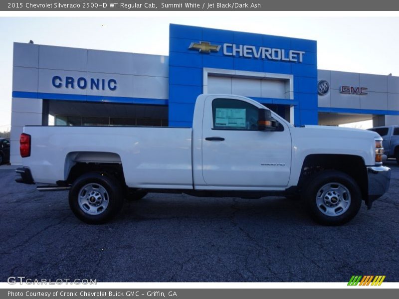 Summit White / Jet Black/Dark Ash 2015 Chevrolet Silverado 2500HD WT Regular Cab