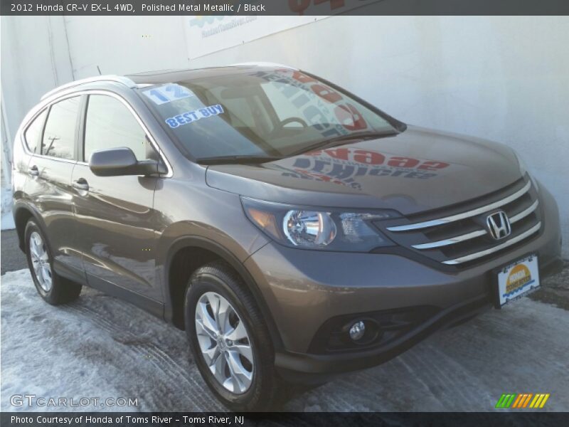 Polished Metal Metallic / Black 2012 Honda CR-V EX-L 4WD