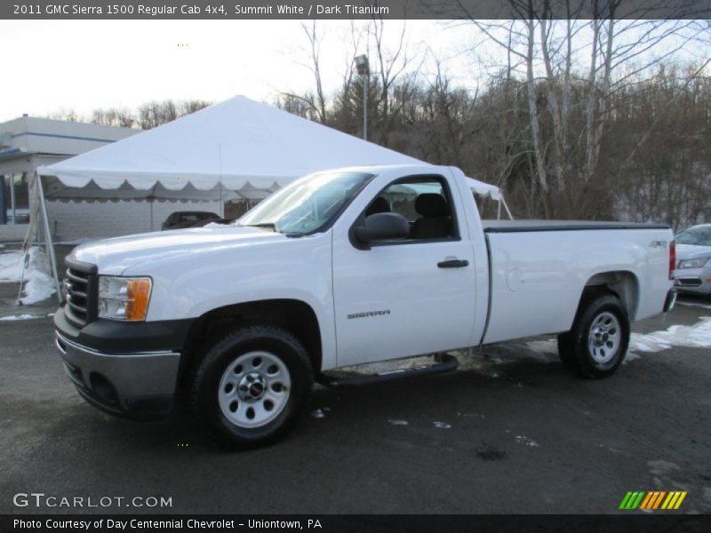 Summit White / Dark Titanium 2011 GMC Sierra 1500 Regular Cab 4x4