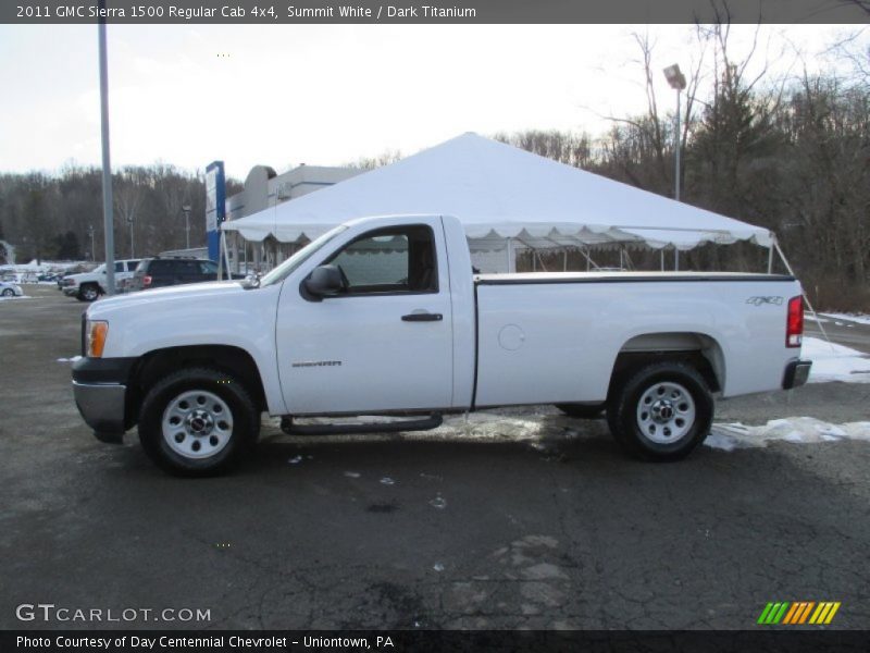 Summit White / Dark Titanium 2011 GMC Sierra 1500 Regular Cab 4x4