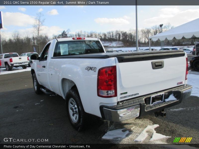 Summit White / Dark Titanium 2011 GMC Sierra 1500 Regular Cab 4x4