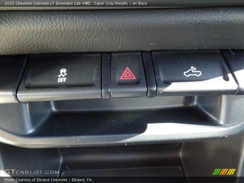 Cyber Gray Metallic / Jet Black 2015 Chevrolet Colorado LT Extended Cab 4WD