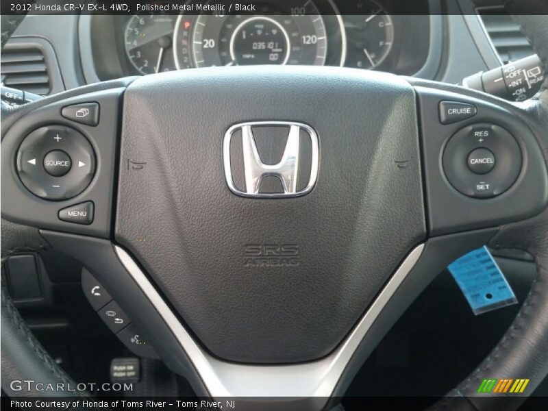 Polished Metal Metallic / Black 2012 Honda CR-V EX-L 4WD
