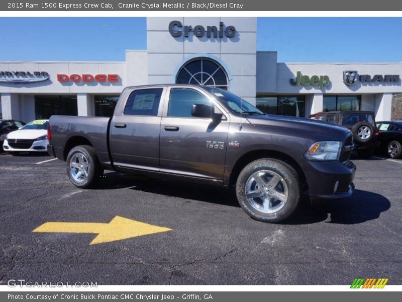 Granite Crystal Metallic / Black/Diesel Gray 2015 Ram 1500 Express Crew Cab
