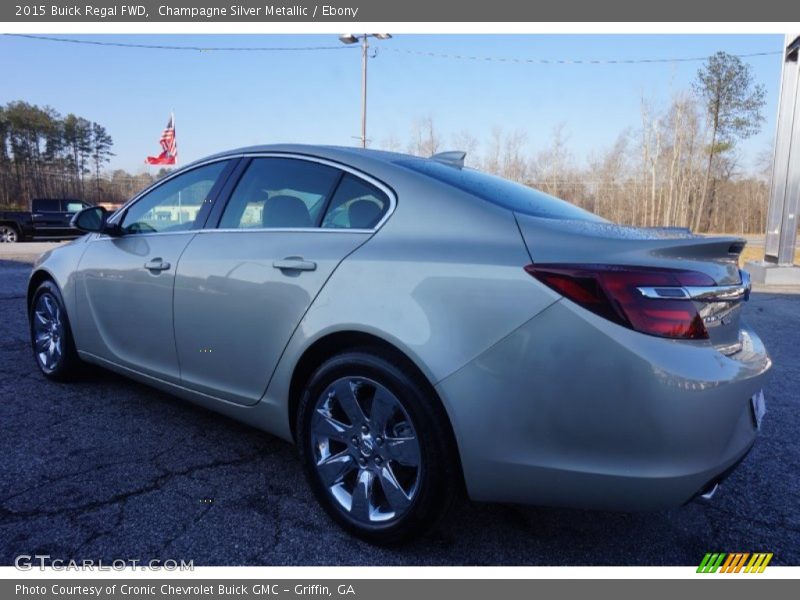 Champagne Silver Metallic / Ebony 2015 Buick Regal FWD