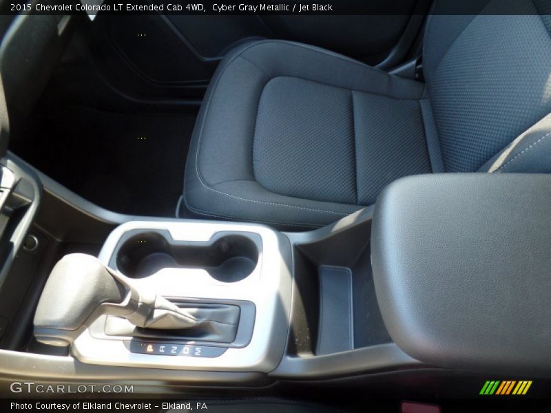 Cyber Gray Metallic / Jet Black 2015 Chevrolet Colorado LT Extended Cab 4WD