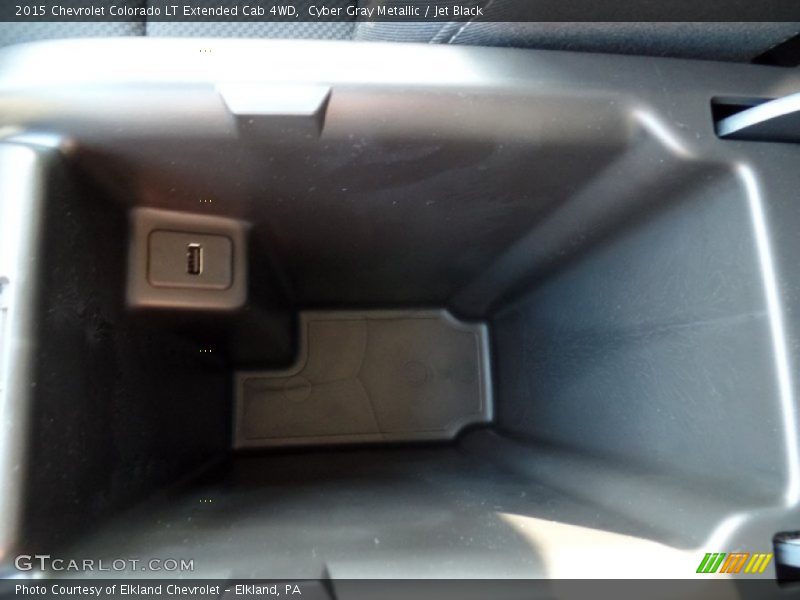 Cyber Gray Metallic / Jet Black 2015 Chevrolet Colorado LT Extended Cab 4WD