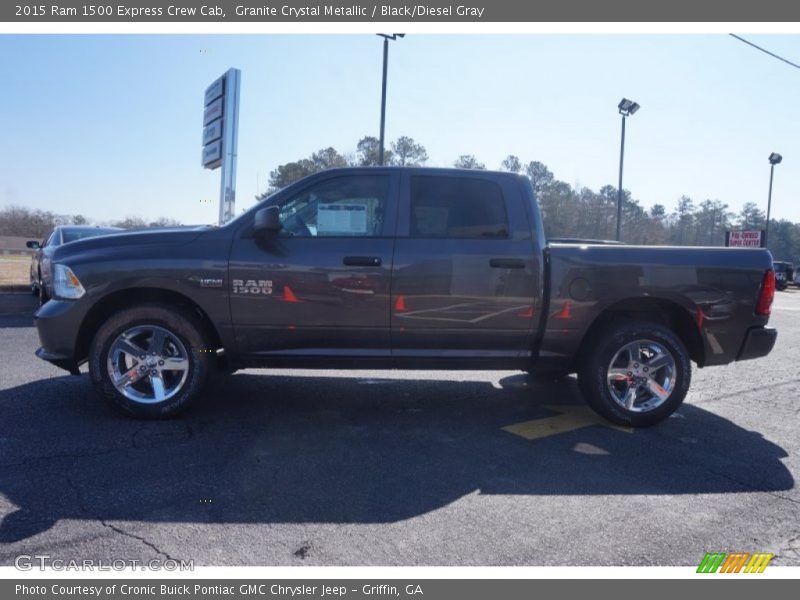 Granite Crystal Metallic / Black/Diesel Gray 2015 Ram 1500 Express Crew Cab