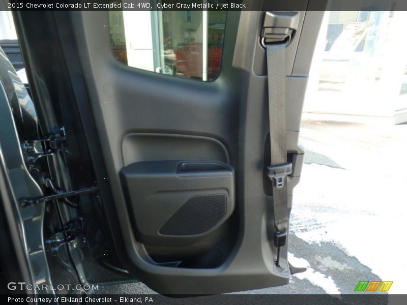 Cyber Gray Metallic / Jet Black 2015 Chevrolet Colorado LT Extended Cab 4WD