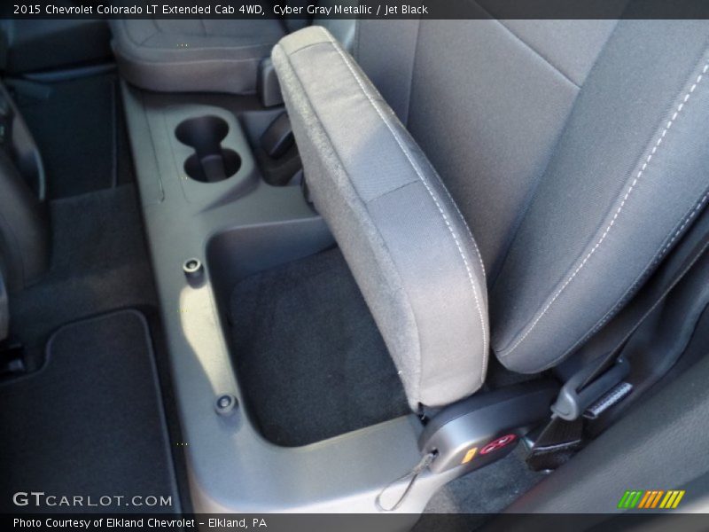 Cyber Gray Metallic / Jet Black 2015 Chevrolet Colorado LT Extended Cab 4WD