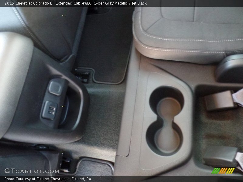 Cyber Gray Metallic / Jet Black 2015 Chevrolet Colorado LT Extended Cab 4WD