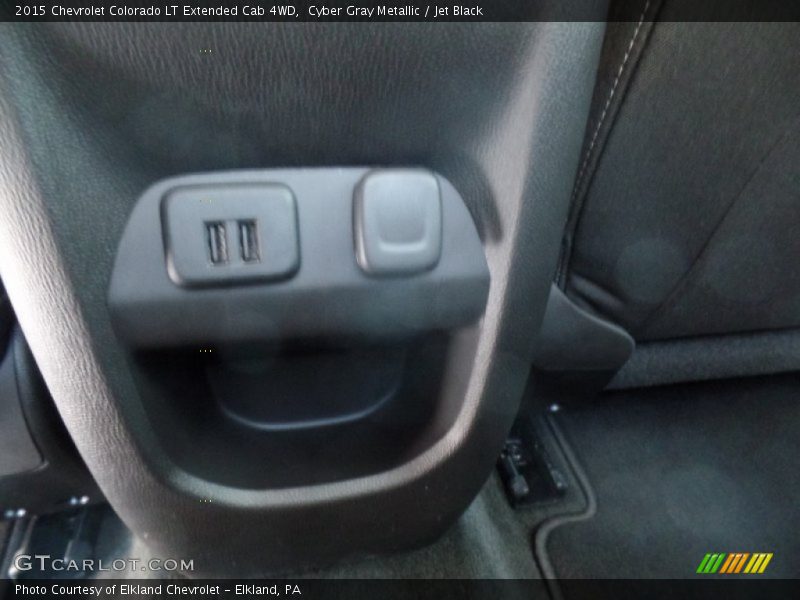 Cyber Gray Metallic / Jet Black 2015 Chevrolet Colorado LT Extended Cab 4WD
