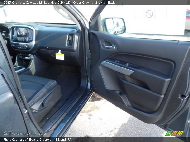 Cyber Gray Metallic / Jet Black 2015 Chevrolet Colorado LT Extended Cab 4WD