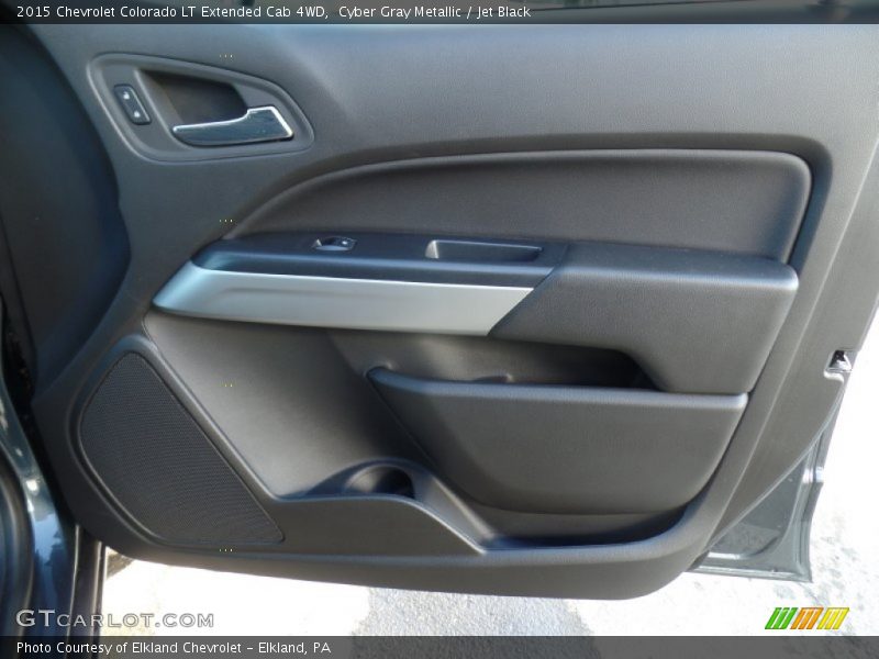 Cyber Gray Metallic / Jet Black 2015 Chevrolet Colorado LT Extended Cab 4WD