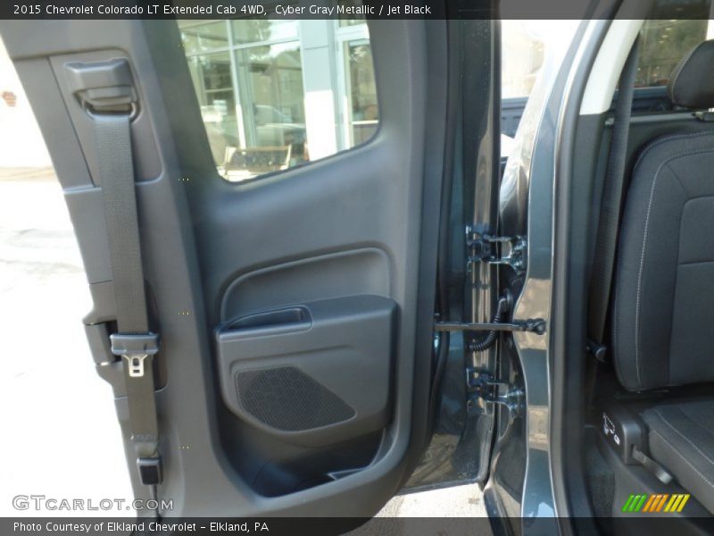 Cyber Gray Metallic / Jet Black 2015 Chevrolet Colorado LT Extended Cab 4WD