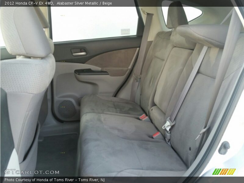 Alabaster Silver Metallic / Beige 2012 Honda CR-V EX 4WD