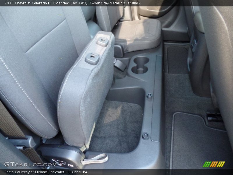 Cyber Gray Metallic / Jet Black 2015 Chevrolet Colorado LT Extended Cab 4WD