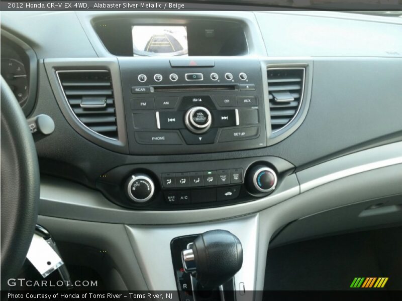 Alabaster Silver Metallic / Beige 2012 Honda CR-V EX 4WD