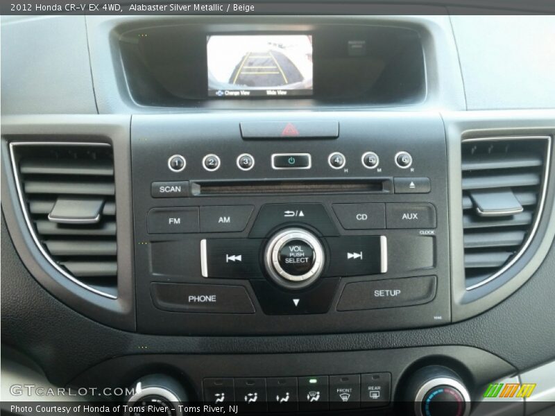 Alabaster Silver Metallic / Beige 2012 Honda CR-V EX 4WD