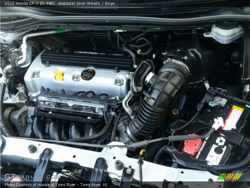 Alabaster Silver Metallic / Beige 2012 Honda CR-V EX 4WD
