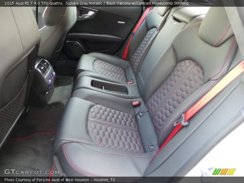 Suzuka Gray Metallic / Black Valcona w/Contrast Honeycomb Stitching 2015 Audi RS 7 4.0 TFSI quattro